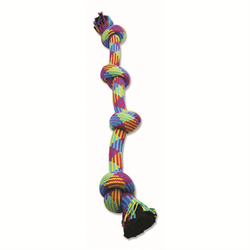 [10072958] MAMMOTH FLOSSY CHEWS LARGE 3-KNOT ROPE TUG 25"