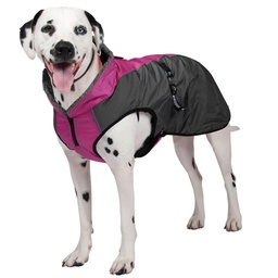 [10073224] DV - SHEDROW K9 CHINOOK DOG COAT HOT PINK/GREY XS