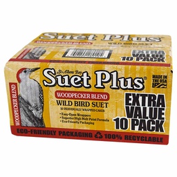 [10073982] WILDLIFE SCIENCE SUET PLUS VALUE WOODPECKER 10 PACK