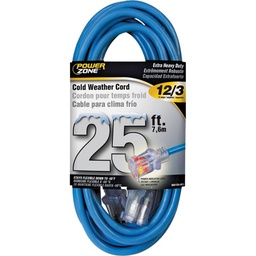 [10076702] POWERZONE EXT. CORD COLD WEATHER, 12AWG 25'L, BL