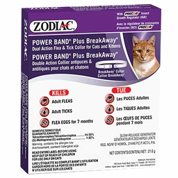 [144-21033] ZODIAC POWERBAND PLUS DUAL ACTION COLLAR CAT/KITTENS