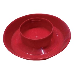 [10079798] FARM TUFF POLY MASON JAR BASE RED 1QT H20