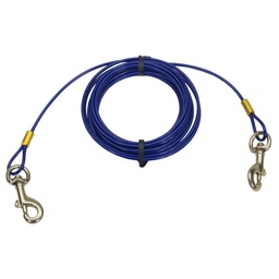 [10079826] COASTAL TITAN CABLE DOG TIE OUT MED 15'
