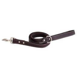 [10080006] SHEDROW RICHMOND TOP STITCH LEATHER LEASH 5FT BRN M