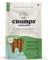 [10080164] CRUMPS PLAQUE BUSTERS W/BACON 270G (10PK)