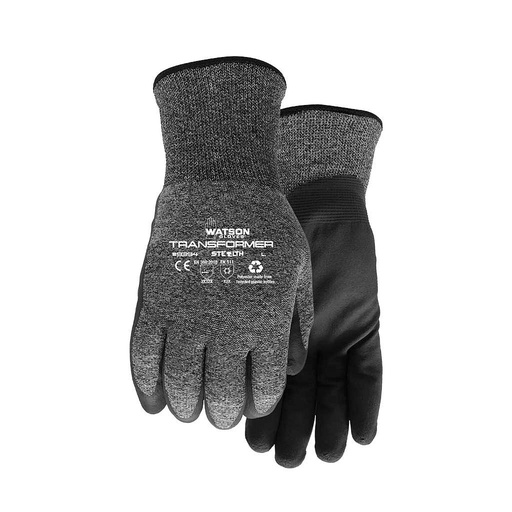 [10080420] WATSON STEALTH TRANSFORMER CRINKLE LATEX PALM POLY GLOVE (XL)