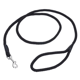 [10080756] COASTAL ROPE DOG LEASH BLACK 1/2&quot;X6'