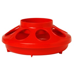 [116-501666] FARM TUFF FEEDER BASE RED 1QT