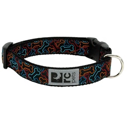 [10082102] DMB - RC PETS CLIP COLLAR LRG 1&quot; BONES 