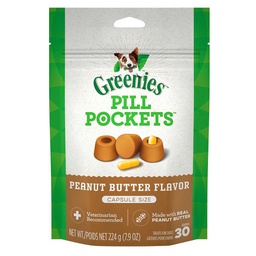 [10082630] GREENIES PILL POCKET DOG PEANUT BUTTER 7.9oz CAPSULE