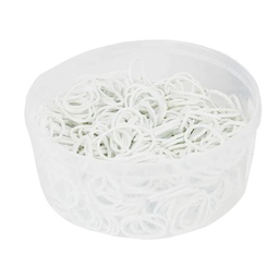 [118-7018WH] WECAN BRAIDING ELASTICS 1/2&quot; WHITE
