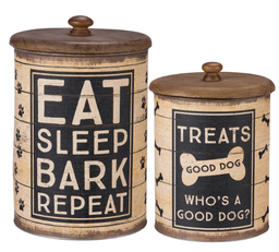 [10084138] DMB - CANDYM TREATS, WHO'S A GOOD DOG CANISTER SET