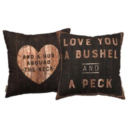 [10084244] DMB - CANDYM LOVE YOU A BUSHEL AND A PECK PILLOW 16'X16&quot;