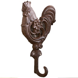 [10084454] DMB - GIFTCRAFT CAST IRON ROOSTER WALL HOOK