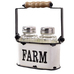 [10084460] DMB - GIFTCRAFT FARM SALT AND PEPPER SET