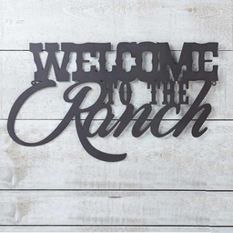 [10084492] DMB - GIFTCRAFT METAL WELCOME SIGN RANCH