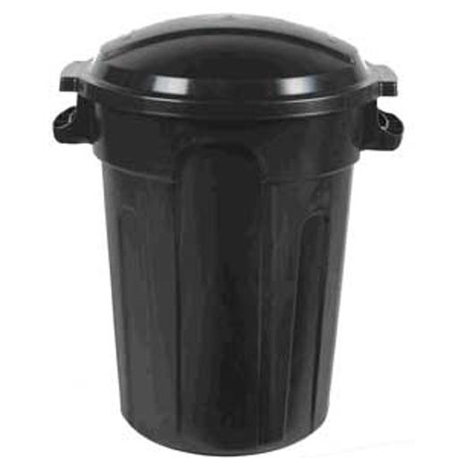 [10084578] GRACIOUS LIVING GARBAGE CAN PLASTIC 80L BLACK