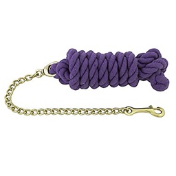 [118-7001PU] GER-RYAN COTTON LEAD W/ 24&quot; CHAIN PURPLE