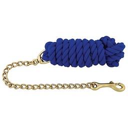 [118-7001BL] GER-RYAN COTTON LEAD W/ 24&quot; CHAIN BLUE