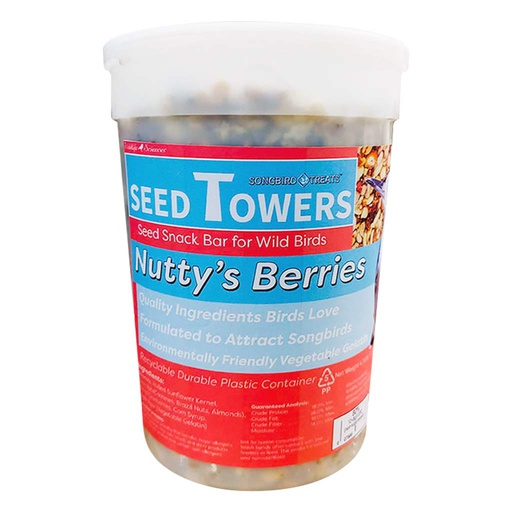[10085332] WILDLIFE SCIENCE SEED TOWER NUTTY'S BERRIES 34OZ