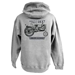 [218-177790] DV - JOHN DEERE MENS HOODIE VINTAGE TRACTOR GREY X-LARGE