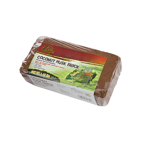 [10086066] ZILLA COCONUT HUSK BRICK REPTILE BEDDING 650g