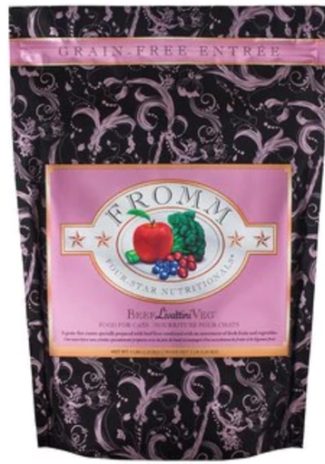 [146-117208] FROMM CAT 4STAR GF BEEF LIVATINNI VEG 1.8KG