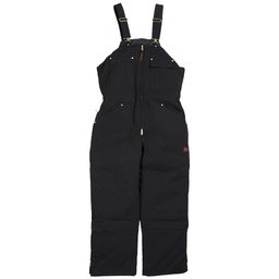 [218-838456] TOUGH DUCK MENS INSULATED BIB OVERALL BLACK XL
