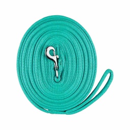 [118-000583] GER-RYAN COTTON LUNGE LINE W/ SNAP TURQUOISE