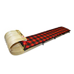 [210-014026] GRIZZLY 5FT TOBOGGAN WITH PLAID PAD