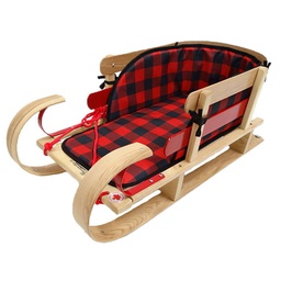 [10086474] GRIZZLY KINDER SLEIGH WITH PLAID PAD
