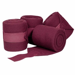 [10086608] VACS POLO BANDAGES SET OF 4 WINE