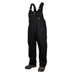 [10087294] TOUGH DUCK LADIES UNLINED BIB OVERALL BLK LRG