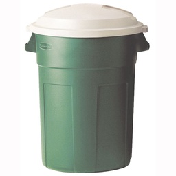 [10087398] RUBBERMAID EVERGREEN GARBAGE CAN 32GAL