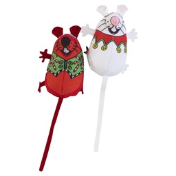 [400-332173] FAT CAT HOLIDAY EEEKS CAT NIP BAT AROUND TOYS 2PK