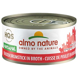 [10088474] ALMO CAT HQS NATURAL CHICKEN DRUMSTICK IN BROTH CAN 70G
