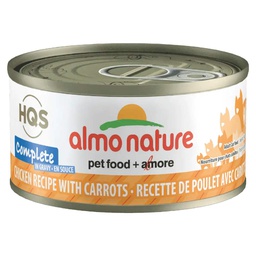 [10088504] ALMO CAT HQS COMPLETE CHICKEN W CARROTS IN GRAVY CAN 70G