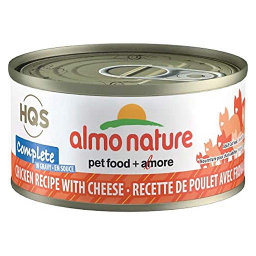 [10088506] ALMO CAT HQS COMPLETE CHICKEN W CHEESE IN GRAVY CAN 70G