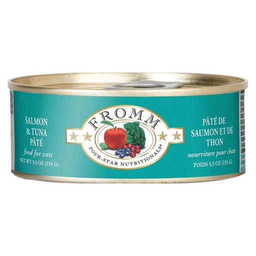 [10088566] FROMM CAT 4STAR GF SALMON & TUNA PATE 5.5OZ