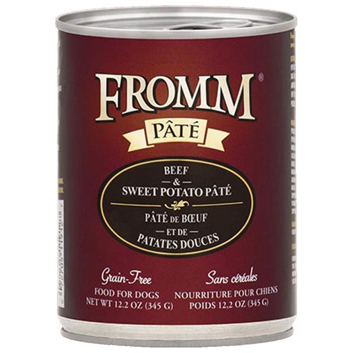 [10088586] FROMM DOG GOLD GF BEEF & SWEET POTATO PATE 12.2OZ