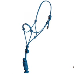 [118-015973] GER-RYAN MUSTANG ROPE HALTER PONY/COLT BLUE