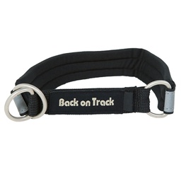 [10089340] BOT DOG COLLAR BLACK/SILVER MED(44CM)