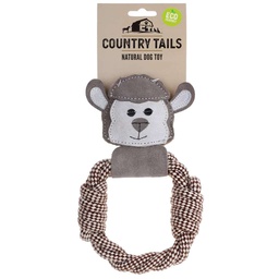 [10089484] DMB - COUNTRY TAILS PREMIUM DOG CHEW SUEDE SHEEP HEAD ROPE RING