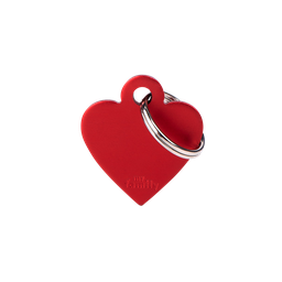 [10089980] MY FAMILY ALUMINUM HEART RED S