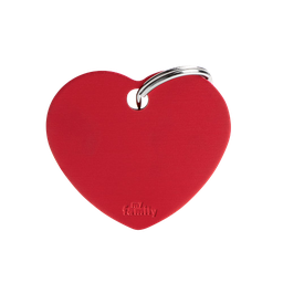 [10089986] MY FAMILY BASIC ALUMINUM HEART RED L