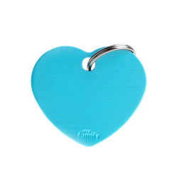 [10090008] MY FAMILY BASIC ALUMINUM HEART LIGHT BLUE L