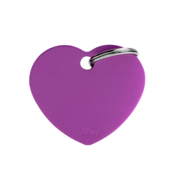 [10090010] MY FAMILY ALUMINUM HEART PURPLE L