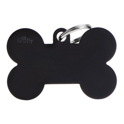 [10090022] MY FAMILY BASIC ALUMINUM BONE BLACK XL