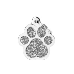 [10090072] MY FAMILY SHINE GLITTER PAW GREY L