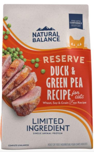 [10091284] NATURAL BALANCE CAT LID GF DUCK & GREEN PEA 4LB